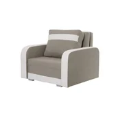 Sofy i kanapy - Fotel Condi z funkcją spania Sofa Beżowy/Biały - miniaturka - grafika 1