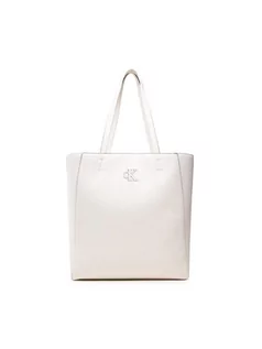 Torebki damskie - Calvin Klein Torebka Minimal Monogram Shopper32 K60K609292 Beżowy - grafika 1