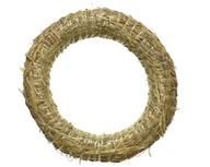 Dekoracje domu - Wieniec słomiany 40cm naturalny ze słomy x1 - miniaturka - grafika 1