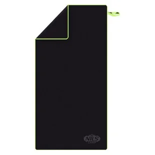 Nils camp NCR11 CZARNY RĘCZNIK Z MIKROFIBRY 140x70 cm NILS CAMP 5907695592962 - Ręczniki - miniaturka - grafika 1