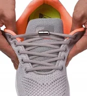 Akcesoria obuwnicze - Sznurowadła Bez Wiązania ELASTYCZNE szare - miniaturka - grafika 1