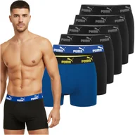 Majtki męskie - Puma Bokserki Męskie 6 sztuk Majtki Bawełna Black Blue Mix Rozmiar M - miniaturka - grafika 1