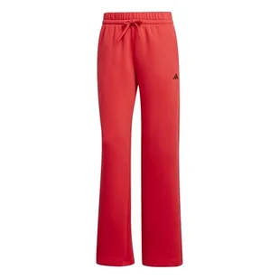 adidas Kobiety ESSENTIALS SMALL LOGO FEEL COZY OPEN HEM PANTS, pure ruby/black, XL - Spodnie rowerowe - miniaturka - grafika 1