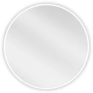 Lustra - Mexen Loft lustro łazienkowe okragłe 60 cm, rama biała - 9850-060-060-000-20 - miniaturka - grafika 1