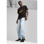 Buty trekkingowe damskie - Sneakersy zamszowe unisex PUMA Club II PUMA Black White Gold - miniaturka - grafika 1