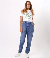 Spodnie damskie - Jeansy damskie mom jeans CLARINE 1720 BRUSHED USED-27\30 - miniaturka - grafika 1