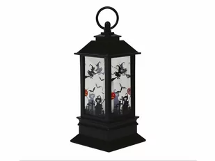 Lampion ze świeczką LED na Halloween - 18 cm - 1 szt. - Halloween - miniaturka - grafika 1
