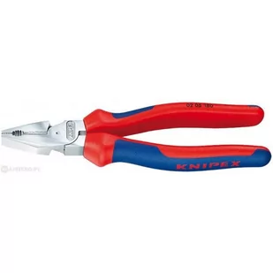 Knipex 02 05 180 kombi szczypce chromowane z wieloelementowym obudowom marki siły 180 MM - Kombinerki i obcęgi - miniaturka - grafika 1