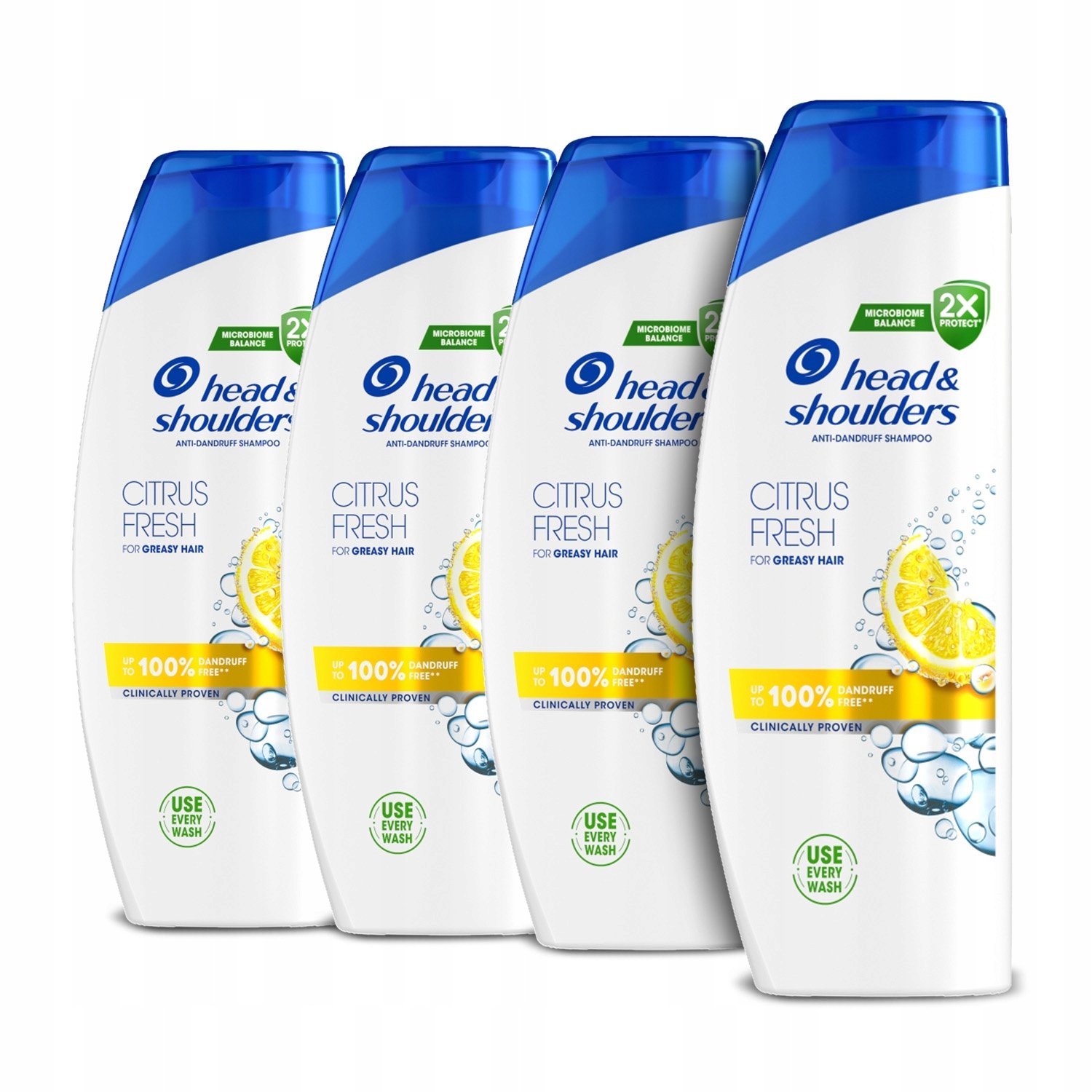 Head & Shoulders Citrus Fresh Szampon do włosów przetłuszczonych 500 ml x4