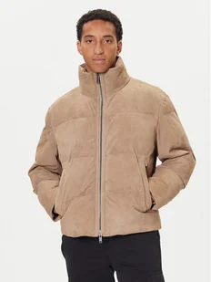 BOSS Kurtka skórzana Jocamp 50547546 Beżowy Relaxed Fit - Kurtki męskie - miniaturka - grafika 1