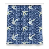 Zasłony - Zasłona dekor do sypialni 150x160 Chińskie żurawie, Fabricsy - miniaturka - grafika 1