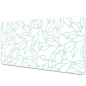 Podkładki na biurko - Podkładka na biurko z nadrukiem Rysowane rośliny 90x45 cm - miniaturka - grafika 1
