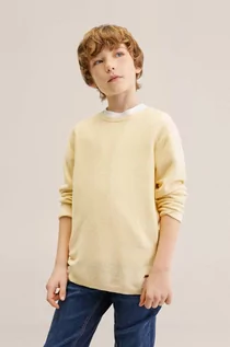 Swetry damskie - Mango Kids Kids sweter dziecięcy Dingo kolor żółty lekki - grafika 1