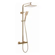 Zestawy prysznicowe - Rea Zestaw Prysznicowy REA Tom gold z termostatem - miniaturka - grafika 1