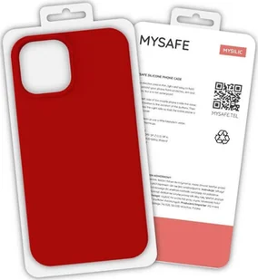 Mysafe MYSAFE ETUI SILIKONOWE IPHONE 12 PRO MAX CZERWONY PUDEŁKO - Etui i futerały do telefonów - miniaturka - grafika 1