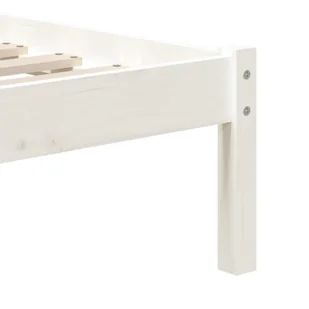 Lumarko Rama łóżka, biała, lite drewno sosnowe, 90x200 cm - Łóżka - miniaturka - grafika 7