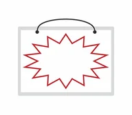 Tablice BHP - Tablica laminowana A5 - gwiazdka pusta - miniaturka - grafika 1