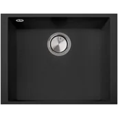 Zlewozmywaki - Zlewozmywak PLADOS One 5610 U Czarny matowy - miniaturka - grafika 1