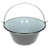 Kuchnia turystyczne i akcesoria - MFH Kociołek Węgierski Polowy Emaliowany 22L Czarny uniwersalny - miniaturka - grafika 1