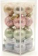 Bombki - Bombki choinkowe pastelowe - 6 cm - 16 szt. - miniaturka - grafika 1