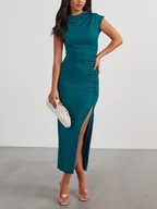 Sukienki - LA Angels Sukienka w kolorze turkusowym - miniaturka - grafika 1