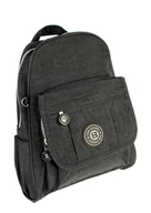 Plecaki - Praktyczny Plecak Materiałowy BAG STREET 2229 CZARNY 30 x 25 x 6,5 [cm] - miniaturka - grafika 1
