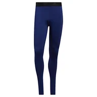 Legginsy - adidas Męskie legginsy Tf Warm Lt, Azuvic, L - miniaturka - grafika 1