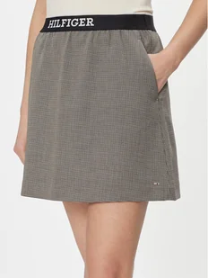 Tommy Hilfiger Spódnica mini WW0WW40515 Szary Regular Fit - Spódnice - miniaturka - grafika 1
