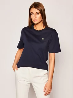 Koszulki i topy damskie - Lacoste T-Shirt TF5441 Granatowy Regular Fit - grafika 1