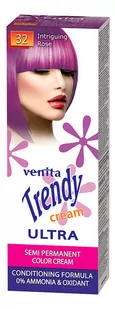 Venita Trendy Cream Ultra, krem do koloryzacji włosów 32 Intrygujący Róż, 75 ml - Farby do włosów i szampony koloryzujące - miniaturka - grafika 1