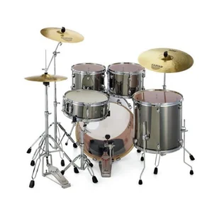Pearl Export Smokey Chrome 22,10,12,16+14+hardware+sabian zestaw - Perkusje - miniaturka - grafika 1