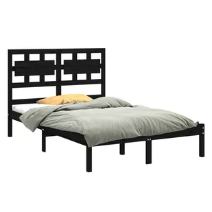Lumarko Rama łóżka, czarna, lite drewno, 120x200 cm - Łóżka - miniaturka - grafika 4