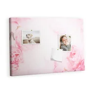 Tablice i flipcharty - Kolorowy Organizer - Tablica Korkowa z Pinezkami - Kwitnące kwiaty 60x40 cm - miniaturka - grafika 1