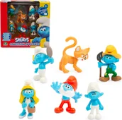Figurki dla dzieci - Figurki z bajki Smerfy oryginalne licencyjne 6 figurek z Klakierem idealne dla dzieci 3+ - miniaturka - grafika 1