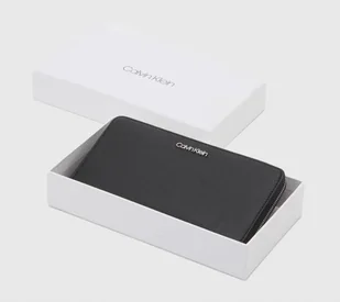 Calvin Klein PORTFEL DAMSKI czarny - Portfele - miniaturka - grafika 1