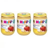 Desery dla dzieci - Hipp Jabłka i banany z musli od 8. miesiąca zestaw 3 x 190 g Bio - miniaturka - grafika 1