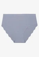 Majtki damskie - Niebieskie Majtki Typu Figi Ozdobione Falbanką Lilivies - Renee - miniaturka - grafika 1