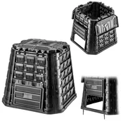 Kompostowniki - KADAX Kompostownik Ogrodowy modułowy Całoroczny mrozoodporny Nawóz Zbiornik 450L - miniaturka - grafika 1