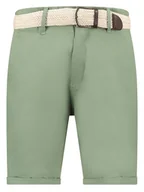 Spodnie męskie - Geographical Norway Bermudy "Plageo" w kolorze zielonym - miniaturka - grafika 1