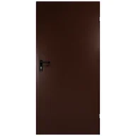 Drzwi zewnętrzne - Drzwi techniczne T43 99 x 203,4 cm brązowe uniwersalne D.90 - miniaturka - grafika 1