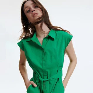 Sukienki - Reserved Koszulowa sukienka - Zielony - grafika 1