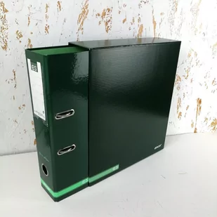Segregator A4 z dźwignią z pudełkiem classic stripes zielony - Segregatory - miniaturka - grafika 1