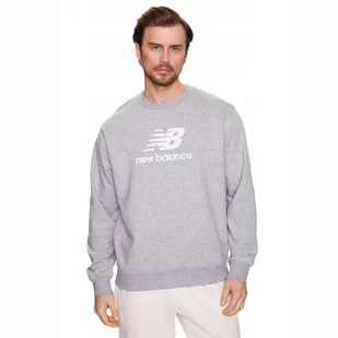 Bluza męska New Balance bez kaptura szara wkładana przez głowę roz. M - Bluzy męskie - miniaturka - grafika 1