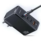 Ładowarki do telefonów - USAMS Ładowarka sieciowa 3xUSB-C+1xUSB GaN 100W T50 PD (only head) Fast Charging czarny/black CC163TC01 (US-CC163) - miniaturka - grafika 1
