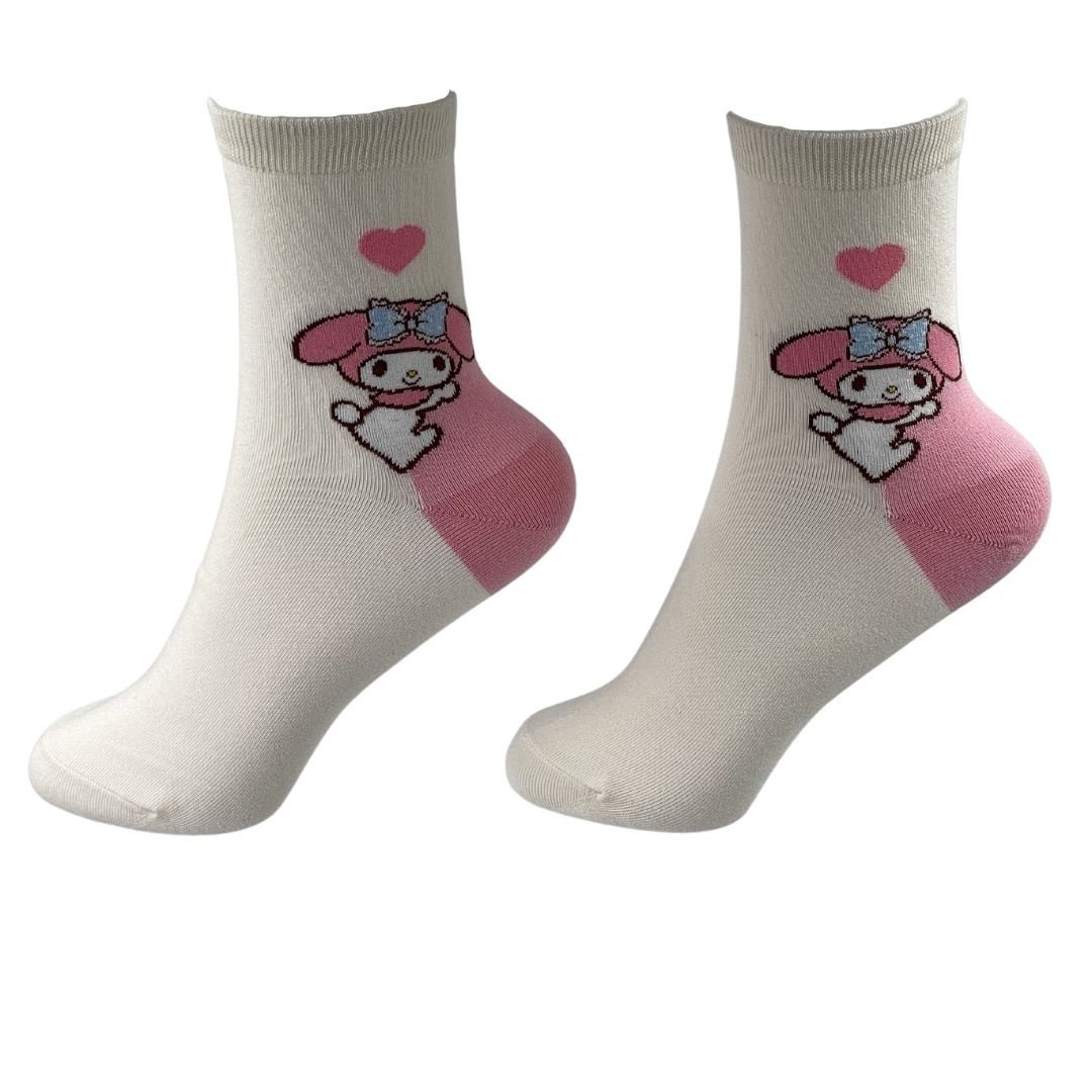 Skarpetki Bawełniane Długie My Melody Damskie Hello Kitty 36-40