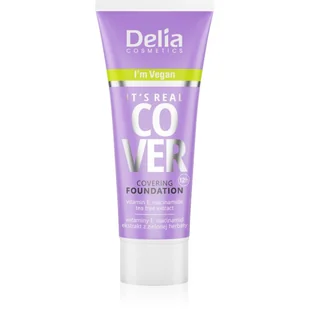 DELIA Real Cover 203 podkład latte 30ml - Podkłady do twarzy - miniaturka - grafika 1