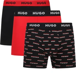 Hugo Bodywear Bokserki 3-pack Design - Majtki męskie - miniaturka - grafika 1