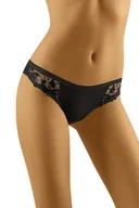 Majtki damskie - Wol-Bar Soft Cushy czarny XL Majtki figi - miniaturka - grafika 1