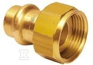 Łączniki, trójniki, kształtki - CONEX Adapter z luźną nakrętką dla zaworu 18xG 3/4" brąz B Press - miniaturka - grafika 1