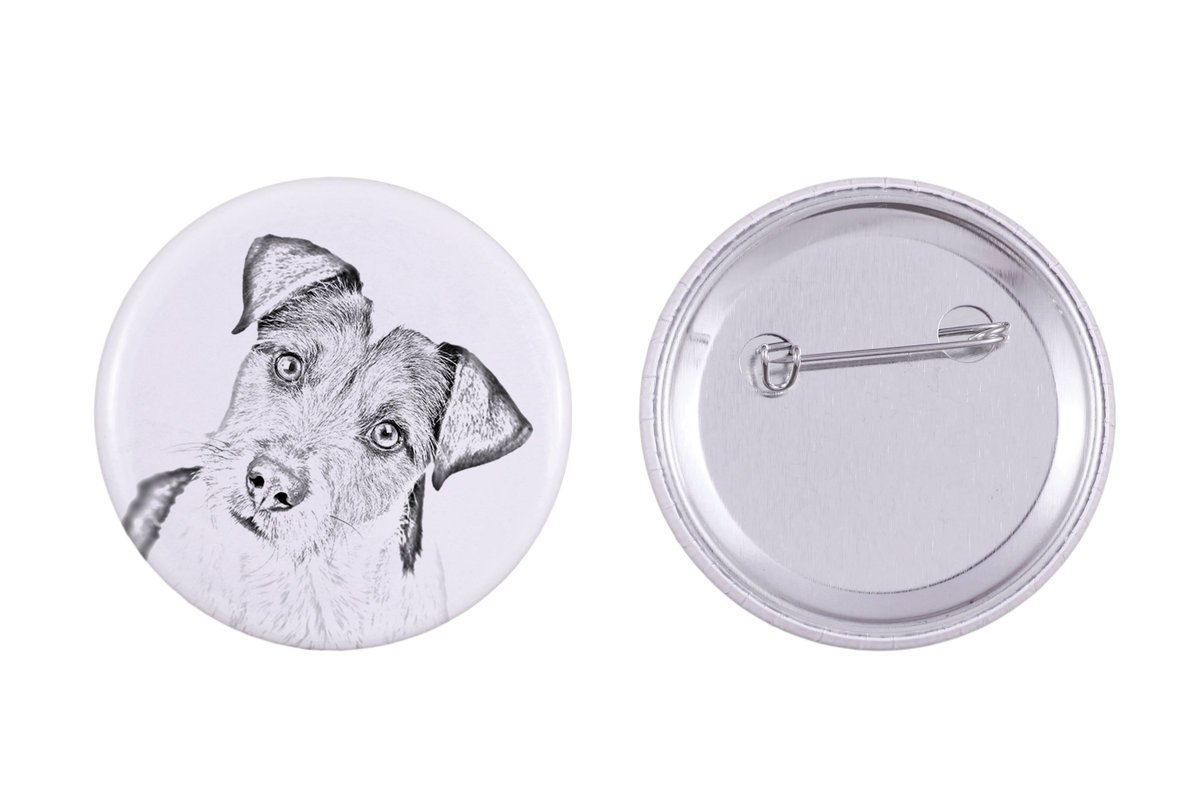 Parson Russell Terrier - przypinka z twoim psem, dodaj własne foto, marka Art-Dog